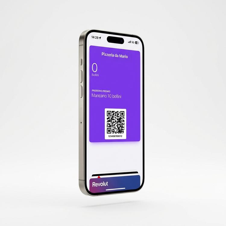 Carta fedeltà digitale su Apple Wallet - Tesserando tessera punti iPhone