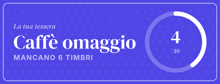 Tessera stile Libero, normale: 4 timbri su 10